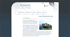 Desktop Screenshot of goensmetaalatelier.be