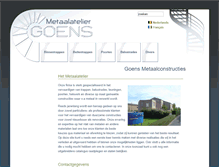 Tablet Screenshot of goensmetaalatelier.be